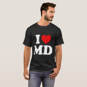 Ik hou van Md Heart Maryland T-shirt (Voorkant volledig)