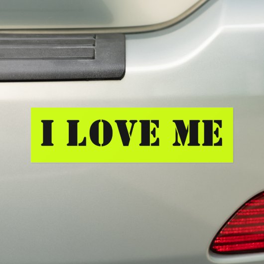 Ik hou van me  bumpersticker (Op auto)