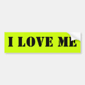 Ik hou van me  bumpersticker (Voorkant)