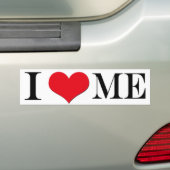 Ik hou van me bumpersticker (Op auto)