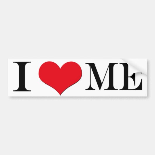 Ik hou van me bumpersticker (Voorkant)