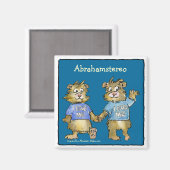 Ik hou van me Cartoon hamsters schattige magneet (Voorkant / Achterkant)