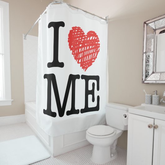 Ik hou van me douchegordijn (In situ)