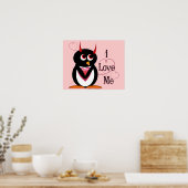 Ik hou van me! Evil Penguin Poster (Keuken)