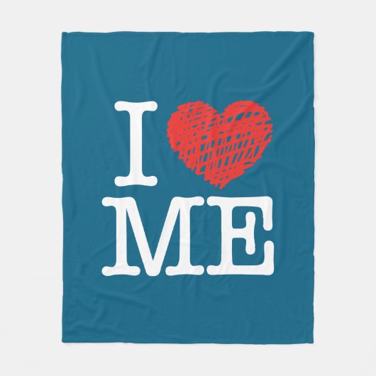 Ik hou van me fleece deken (Voorkant)