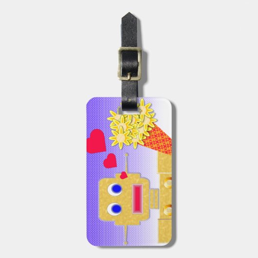 Ik hou van me, ik ben een Bot Bagagelabel (Voorkant verticaal)