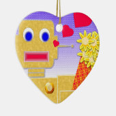 Ik hou van me, ik ben een Bot Keramisch Ornament (Rechts)