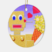 Ik hou van me, ik ben een Bot Keramisch Ornament (Links)