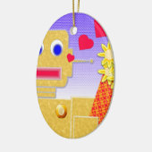 Ik hou van me, ik ben een Bot Keramisch Ornament (Links)