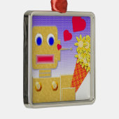 Ik hou van me, ik ben een Bot Metalen Ornament (Rechts)