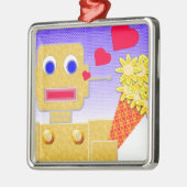 Ik hou van me, ik ben een Bot Metalen Ornament (Links)
