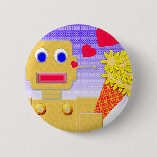 Ik hou van me, ik ben een Bot Ronde Button 5,7 Cm