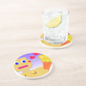 Ik hou van me, ik ben een Bot Zandsteen Onderzetter (Zijkant)