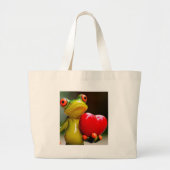 Ik hou van me...Ik ben Lonley. Grote Tote Bag (Voorkant)