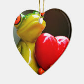 Ik hou van me...Ik ben Lonley. Keramisch Ornament (Links)