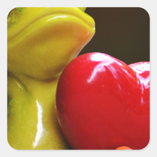 Ik hou van me...Ik ben Lonley. Vierkante Sticker (Voorkant)