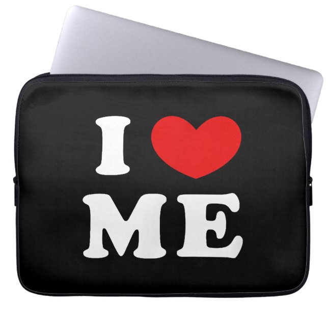 Ik hou van me, ik hart me laptop sleeve (Voorkant)