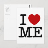 Ik hou van me Ik hoor zelfrespect voor zelfvertrou Briefkaart (Voorkant / Achterkant)