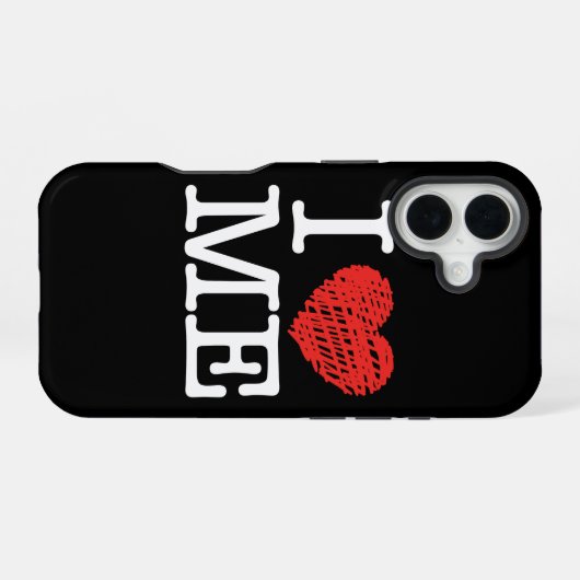 Ik hou van me iPhone 16 hoesje (Achterkant horizontaal)