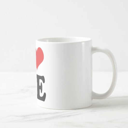 Ik hou van me koffiemok (Rechts)