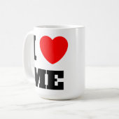 Ik hou van me Monogram Script inspirerend Koffiemok (Voorkant links)