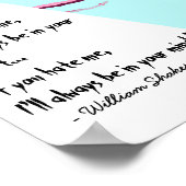 Ik hou van me of haat me Poster William Shakespear (Hoek)