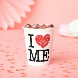 Ik hou van me papieren bekers