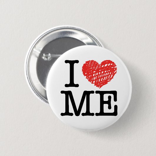 Ik hou van me ronde button 5,7 cm (Voorkant /achterkant)