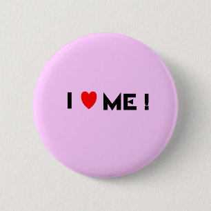 Ik hou van me ronde button 5,7 cm