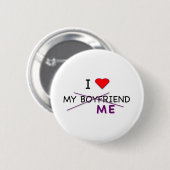 Ik hou van me ronde button 5,7 cm (Voorkant /achterkant)