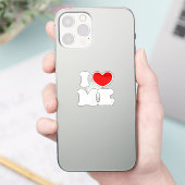 Ik hou van me sticker (Telefoon)