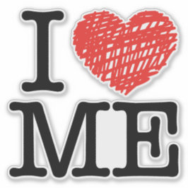 Ik hou van me sticker