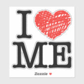 Ik hou van me sticker (Vel)