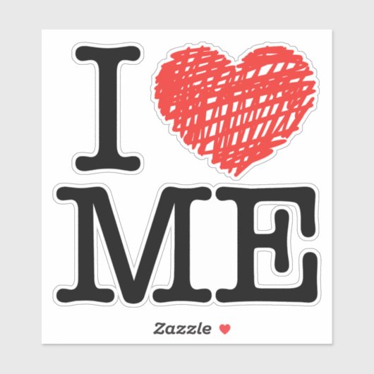 Ik hou van me sticker (Vel)