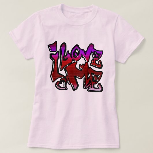 Ik hou van me T-shirt (Design voorkant)