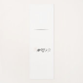 "Ik hou van me" Yoga Mat (Voorkant)