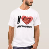 Ik hou van mechanica t-shirt (Voorkant)