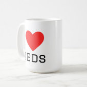 Ik hou van medicijnen koffiemok (Voorkant links)