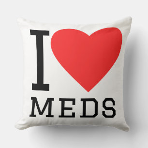 Ik hou van medicijnen kussen
