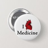 Ik hou van Medicine Ronde Button 5,7 Cm (Voorkant /achterkant)
