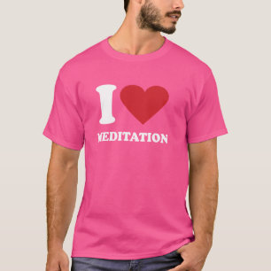 Ik hou van MEDITATIE Ik Hart MEDITATIE T-shirt