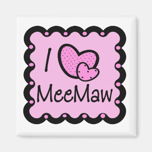 Ik hou van MeeMaw Cute T-Shirt Magneet