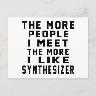 Ik hou van meer Synthesizer Briefkaart