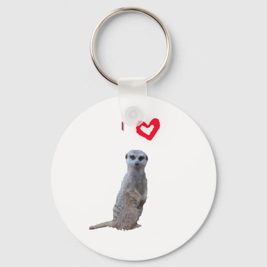 Ik hou van Meerkats Sleutelhanger (Voorkant)