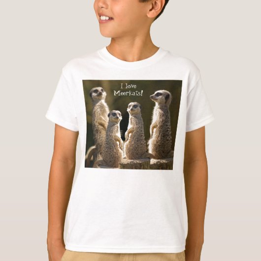 Ik hou van MeerkatsT-Shirt T-shirt (Voorkant)