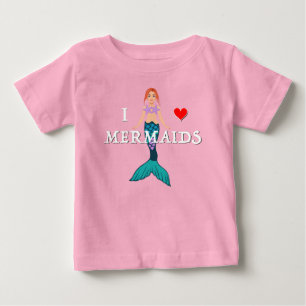 Ik hou van Meermin ontwerp - Baby fijne jersey T-s