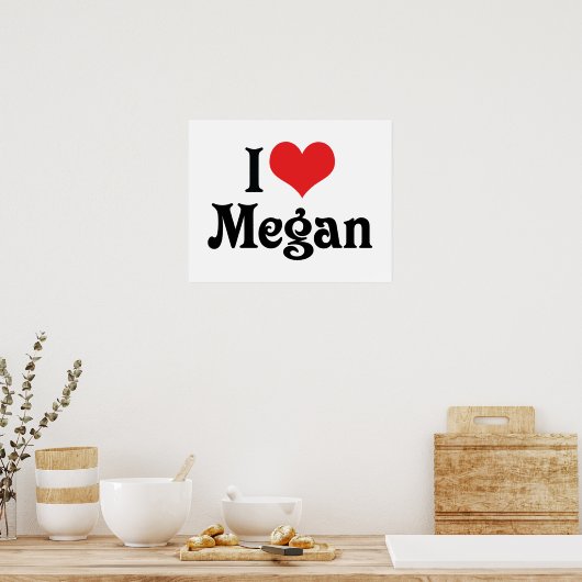 Ik hou van Megan Poster (Keuken)