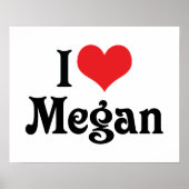Ik hou van Megan Poster (Voorkant)
