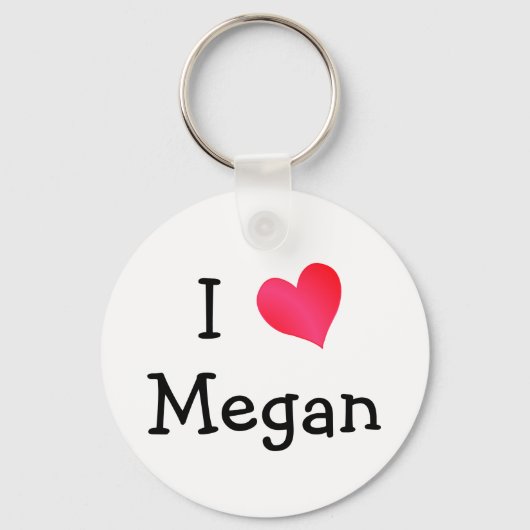 Ik hou van Megan Sleutelhanger (Voorkant)