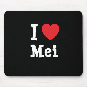 Ik hou van Mei hart T-Shirt Muismat